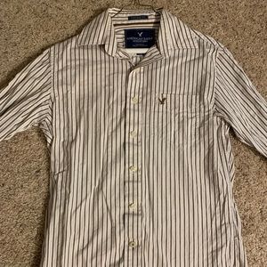 American Eagle striped button down mens small